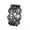 Black, variant on Men's Women's Stainless Steel Sandblasted Treasure Statement Ring Wealth Lucky Couple Finger Band Jewelry Gift Black Size 7