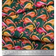 thumbnail image 3 of Soimoi Viscose Chiffon Fabric Flamingo Bird Printed Craft Fabric by The Yard 42 Inch Wide, 3 of 3