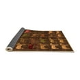thumbnail image 2 of Ahgly Company Indoor Square Abstract Orange Modern Area Rugs, 6' Square, 2 of 4