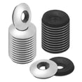 thumbnail image 1 of Paquete de 80 arandelas de goma selladoras EPDM, arandelas de goma de neopreno de acero inoxidable 304 #10 x 9/16"OD para tornillos/máquinas/barcos/techos, 1 of 1