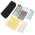 thumbnail image 1 of Clay Sculpting Tools Kit, Portable Storage Bag DIY Making Dotting Tools Kit  For Shaping For Handicrafts For Carving, 1 of 8