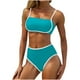 thumbnail image 1 of Trajes de Baño para las Mujeres con Impresión de Leopardo Cintura Alta, Bikini Sexy Dividido con Almohadillas Extraíbles, 1 of 9