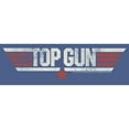 thumbnail image 2 of Boy's Top Gun Logo Distressed  Pull Over Hoodie Navy Blue Heather Medium, 2 of 4