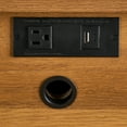 thumbnail image 4 of Better Homes & Gardens Springwood Caning 3-Drawer Nightstand with USB, Light Honey finish, 4 of 9