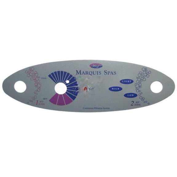 Hot Tub Compatible With Marquis Spas Topside Panel Lexan Sticker MRQ650-0574