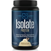 Siren Labs Isolate Premium Whey Protein Powder Keto Isolate and Hydrolysate with Amino Acids including Glutamine for Lean Muscle Growth and Recovery - Vanilla Ice Cream (30 Servings)