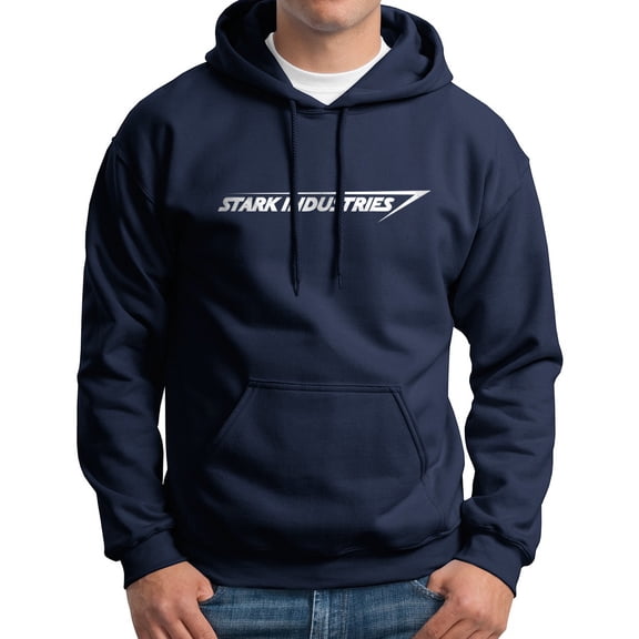 Stark Industries Hoodie Superhero Hooded Sweatshirt Navy