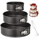 thumbnail image 1 of Juego de moldes para pasteles redondos, 3 moldes para pasteles desmontables ajustables con forma de resorte con molde antiadherente para tarta de queso con base suelta de 4"/7"/9" JFHHH pequeña, 1 of 5