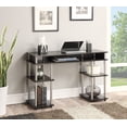 thumbnail image 3 of Pemberly Row Contemporary Writing Desk in Espresso Wood Finish, 3 of 6
