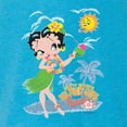 thumbnail image 5 of Wild Bobby Betty Boop Island Girl Paradise Betty Boop Tri-Blend Racerback Tank Top, Vintage Turquoise, Medium, 5 of 5