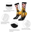 thumbnail image 3 of Fuzoiu American Truck Print Athletic Crew Socks for Men & Women,Casual Crew Socks,Above Ankle Crew Socks for Business, Casual, 3 of 6