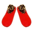 thumbnail image 2 of Qarigey Calcetines de invierno para el suelo, tobilleros antideslizantes, zapatillas de salón gruesas Unisex, calcetines de tubo medio, Medias Mujer Rojo, 2 of 6