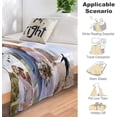 thumbnail image 6 of Custom Blanket with Photo Text Personalized Throw Blanket Customized Blanket for Her for Him Flannel Blankets Father's Day Mother's Day Birthday Valentines, Navy, 40"x50", 6 of 6