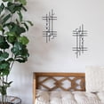 thumbnail image 2 of 2 Set arc black 16.5 inch Wall Sculpture Abstract Home Decor, 2 of 7