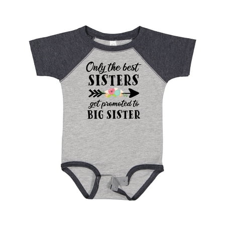 

Inktastic Only the Best Sisters Get Promoted to Big Sister Gift Baby Boy or Baby Girl Bodysuit