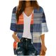 thumbnail image 2 of Xuyuer Spring Beach Cover-Up Cardigan - Women's 3/4 Sleeve Casual Shirt for Summer Seaside Outings, Resort Vacations, Breezy Seasonal Layering Top & Coastal Stroll Essentials, 2 of 7