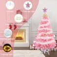 thumbnail image 3 of Árbol de Navidad Dream Loom de PVC rosa de 4 pies con soporte de metal, 3 of 7