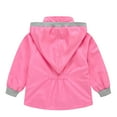 thumbnail image 4 of Yindaity Girls Full Zip Hooded Rain Jacket Girls Winter Jacket Hot Pink,1-2 Years, 4 of 4