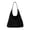 Black, variant on Women Suede Shoulder Bag Fall Winter Fashion Crossbody Purse Handbag Tote