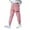 Pink, variant on GYRATEDREAM Cargo Pants for Girls Pink Cargo Jogger Pants Casual Girl's Elastic Waist Cargo Pants with Pockets 3-13T