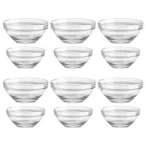 MEIBUTYUP Glass Ramekins Set of Kitchen Storage, Baking, Serving, and Daily Use Clear Glass Bowls