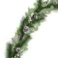 thumbnail image 2 of Holiday Time PL 8ft Plastic  White Berry Leaf Garland Home Decor, 2 of 5