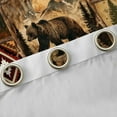 thumbnail image 4 of Feelyou 3D Bear Deer Curtains Pack of 2 (42x84 Each) for Men, Hippie Western Aztec Curtains Blackout, Rustic Wildlife Hunting Bedroom Curtains, Black Out Curtains Decor, 4 of 6
