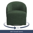 thumbnail image 3 of BELLEZE Swivel Accent Chair, Modern Upholstered Swivel Armchair 360 Degree Barrel Chair Comfy Corner Chair for Living Room Bedroom - Malta (Green), 3 of 7