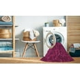 thumbnail image 2 of Ahgly Company Machine Washable Indoor Square Transitional Deep Pink Area Rugs, 8' Square, 2 of 7