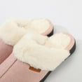 thumbnail image 2 of Roxoni Women's Winter House Fuzzy Fluffy Furry Cozy Clog Slipper, 2 of 5