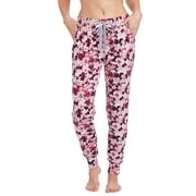 Jessica Simpson Women's Cuffed Sleep Pants with Satin Drawstring