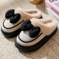 thumbnail image 3 of Zapatillas de algodón para mujer ins invierno interior pareja en casa 2024 nuevas lindas Zapatillas de felpa para uso exterior otoño e invierno, 3 of 5