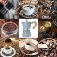 thumbnail image 3 of Aluminum Italian Style Espresso Coffee Maker Percolator Stove Top Pot Kettle, 3 of 5