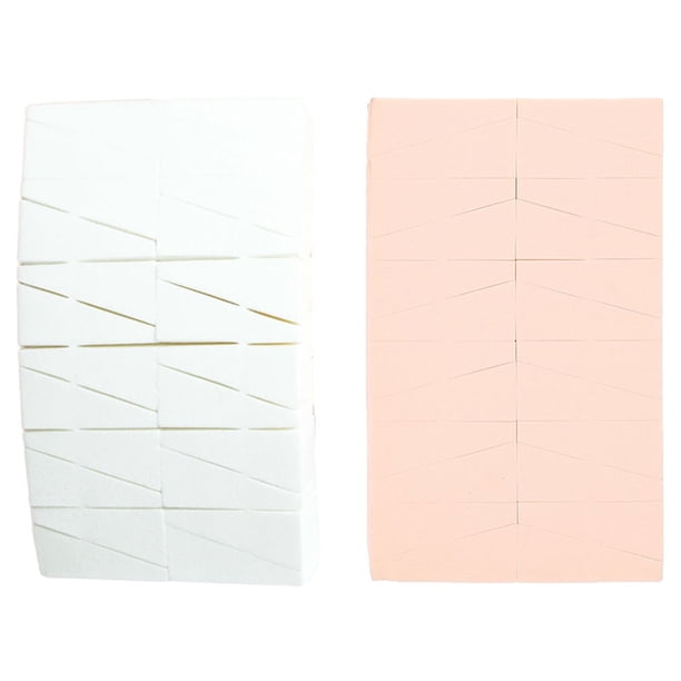 2 Bolsas de Esponjas de Maquillaje Portátiles Cuñas Cosméticas Esponjas Pequeñas Esponja Trapezoidal