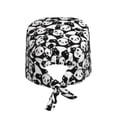 thumbnail image 2 of Kdxio Seamless Pattern Cute Panda Pattern Turban Hat for Women Men Comfortable Adjustable Cleaning Working Cap with Sweatband, 2 of 8