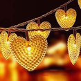 thumbnail image 4 of POINTERTECK 30LED Solar Love Heart String Light Wedding Christmas Party Decorative Solar Light Indoor Outdoor Waterproof Fairy Light, 4 of 7