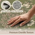thumbnail image 6 of ODIKA Neutral Faded Boho Retro Blossoms Symmetrical Frame Dusty Vintage for Dorm Room, Small Living Apartment, Stain Resistant Low Profile, 6 of 7
