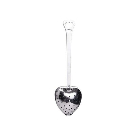 - Tea Filter Long Grip Stainless Steel Mesh Heart Shaped Tea Strainer Spoon, Tea Infuser Spoon