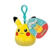 Squishmallows Clip-On Pokemon Pikachu Plush Toy - 3.5-inch Portable Soft Plush