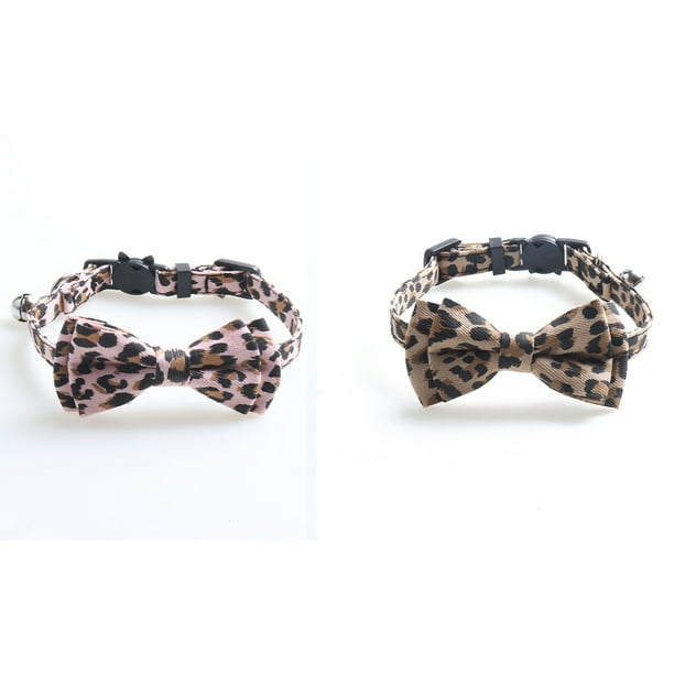 Collar de separación de mascotas para gatos con campana, pajarita, lazo Floral, cachorro de seguridad ajustable extraíble Adepaton Accesorios para entrenamiento y limpieza