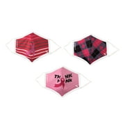 Breast Cancer Awareness Reusable & Washable 2 Layer Multi-Pack Face Mask- 3 Pack