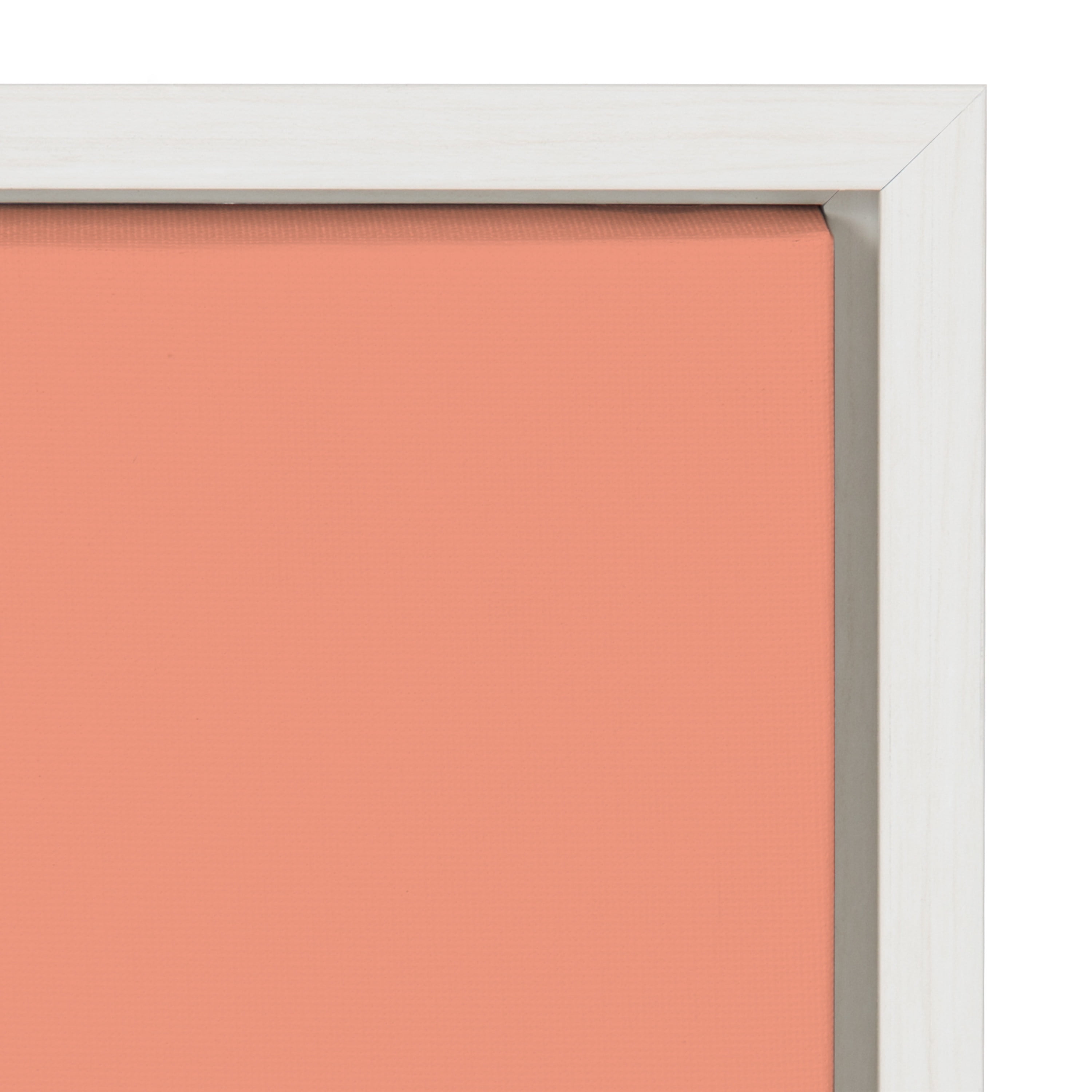 Kate and Laurel Sylvie You Are Enough Framed Canvas Wall Art by Maggie Stephenson, 23x33 White, Motivational Feminine Wall Décor