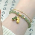 thumbnail image 6 of GKNET Double Layer Women's Imitation Jade Beaded Bracelet Delicate Jewelry Girls Wedding Party-A2, 6 of 7