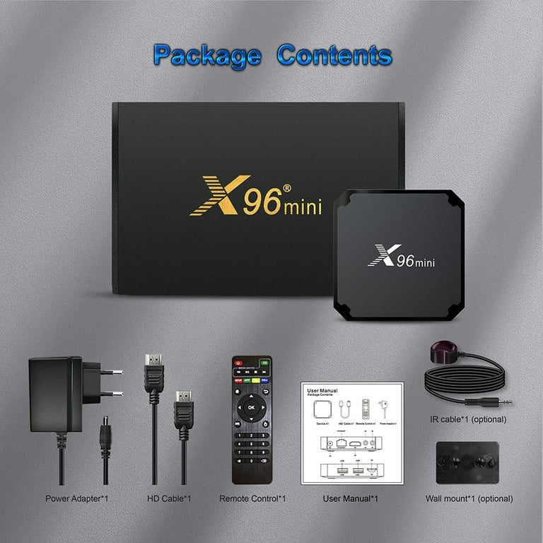 X96 Mini Smart Android TV Box Media Player 7.1 Amlogic S905W CPU 1g/8g  2g/16g