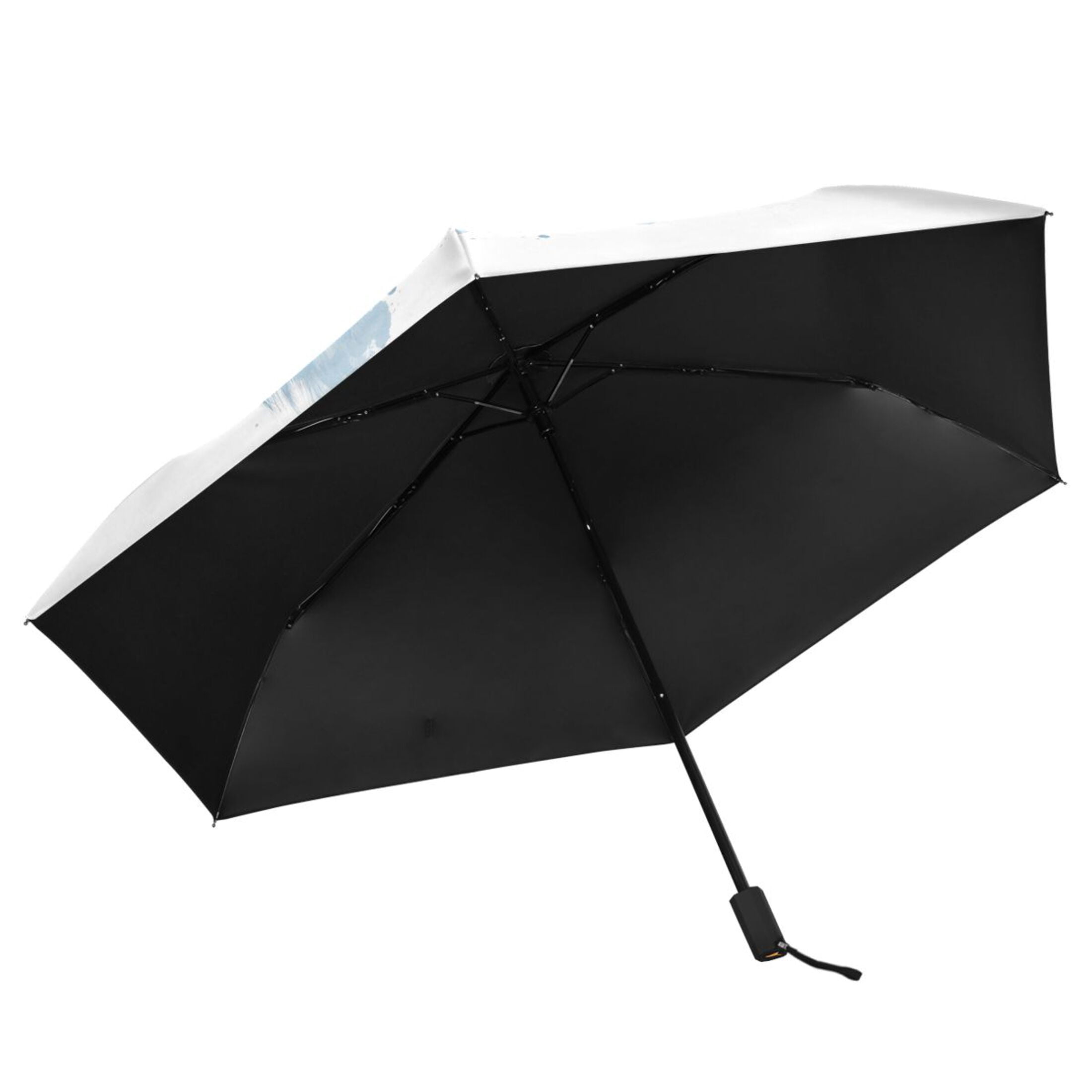 Compact Sun Umbrella Windproof Travel Umbrellas for Rain Strong Portable UV Protection Alaskan Malamute Dog