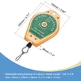 thumbnail image 2 of Uxcell 5.71" x 3.94" Solid Metal Retractable Spring Balancer with Fitting Accessory Green Yellow 1 Set 1.1-3.3 lbs, 2 of 7