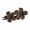Grey, variant on Xinwanna Girl Hair Clip Flower Decor Solid Color Elastic Spring Fix Tightly Anti-slip Hair Decoration Frosted Pointed Sticks Lady Hairpin Hair Accessory (Black)