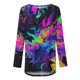 thumbnail image 4 of Blusa de manga larga con cuello redondo para mujer Pompotops gfhjh19564, 4 of 5