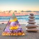 thumbnail image 4 of Pirámide de orgonita de 5 cm Wdftyju generador de energía de orgón Reiki curativo piedra de cristal, 4 of 7