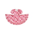 thumbnail image 2 of Musuos Kids Girl’s Valentine's Day Dress, Heart Print Short Sleeve Crew Neck Summer Dress, Red, 2 of 9